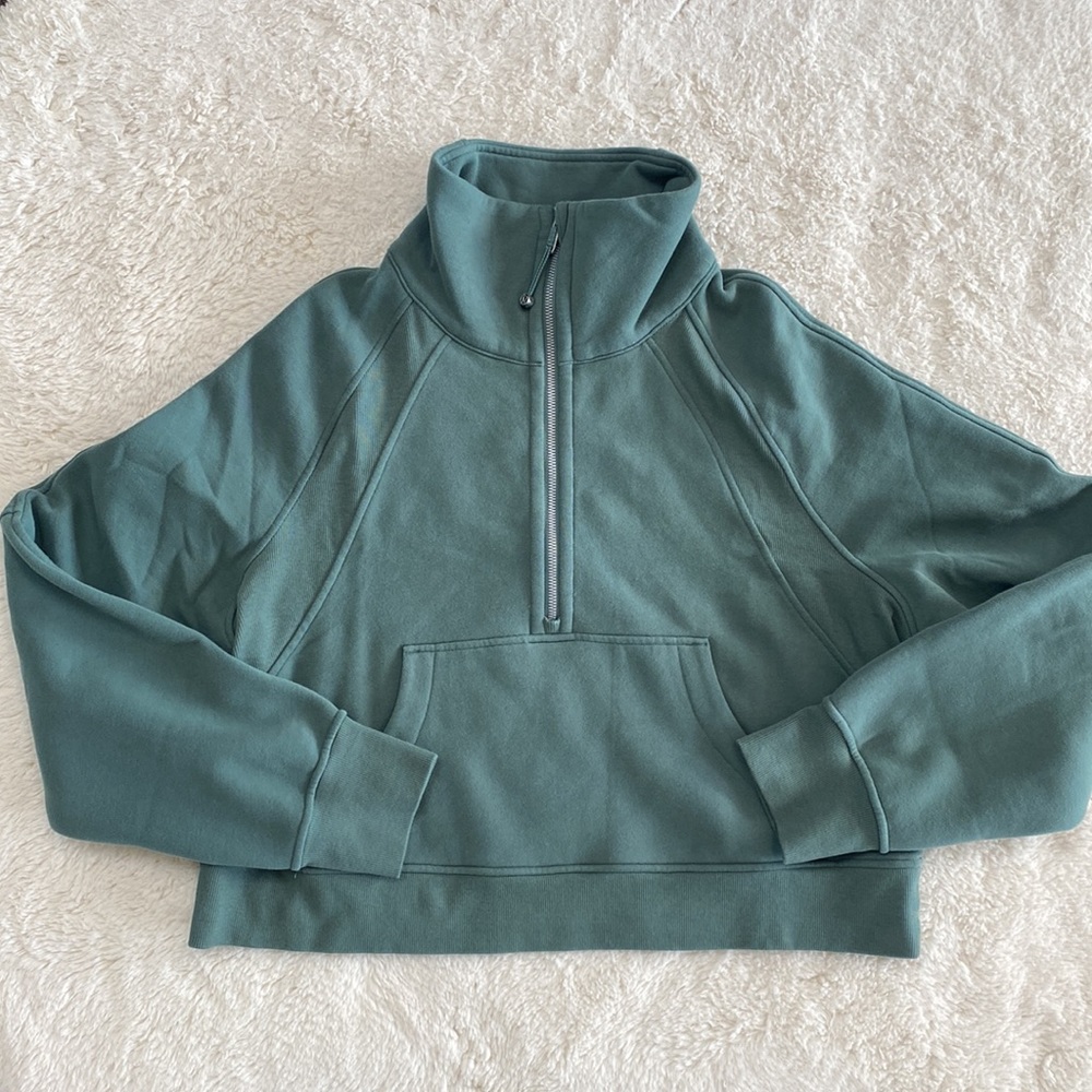 ❤️ Lululemon Scuba Oversized Funnel Neck in Medium Forest Size M/L NWT